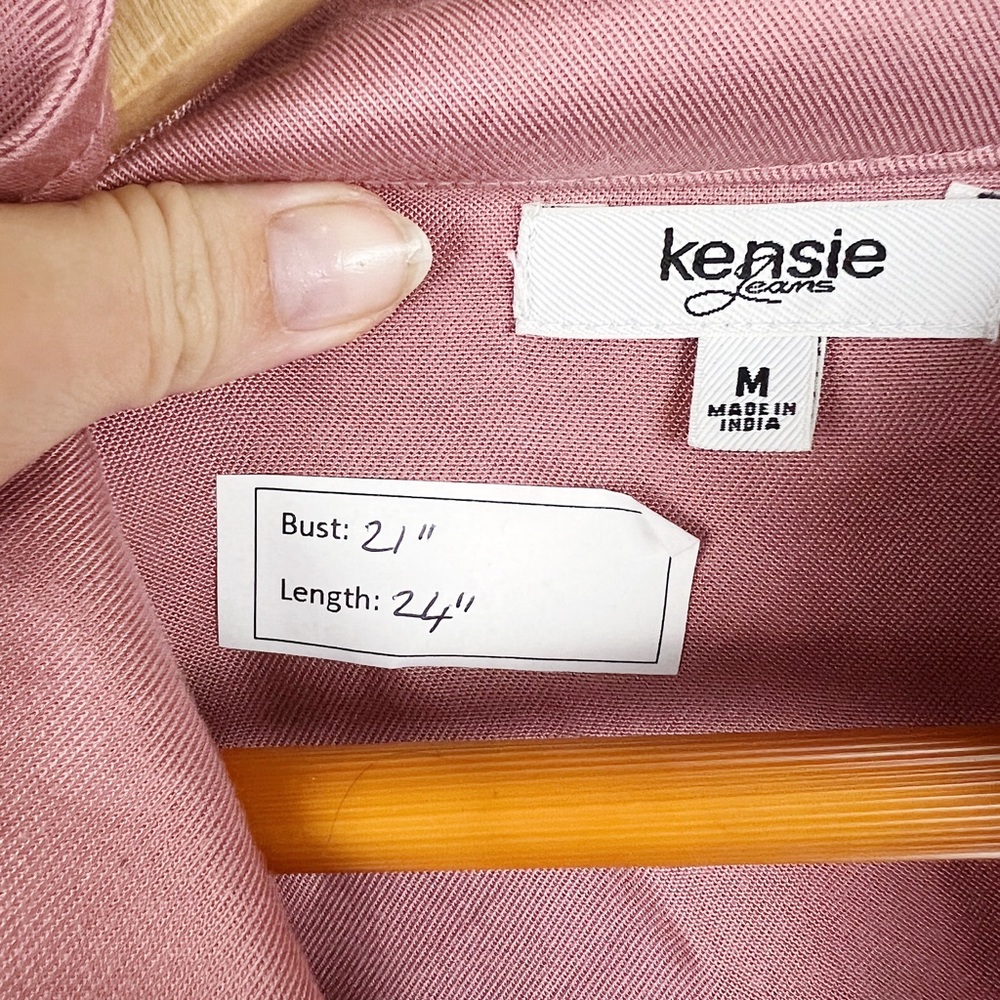 Kensie Rowen Button-Front Utility Jacket In Rose - image 6